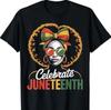 Miss Juneteenth Freiheit Afroamerikanisch Afrikanisch Kleinkind Mädchen T-Shirt