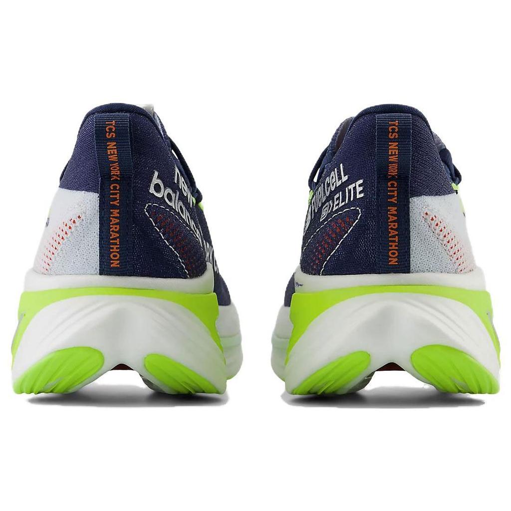 New Balance Elite V3 Round Toe Shock Absorbing Durable Low Top Running Shoes Women Running Shoes Navy-Blue Metallic-Silver WRCELNM3