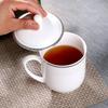 YUZUN 350ml Bone China Business Tea Cup with Lid