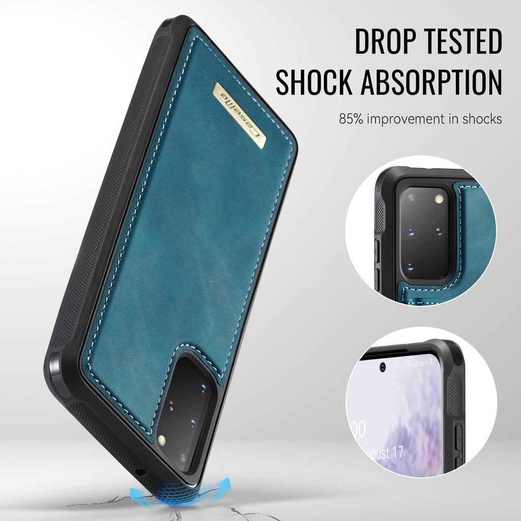 For Samsung Galaxy S20 Plus 4G/Galaxy S20 Plus 5G Magnetic Case CASEME ME80 Series Leather PC TPU Phone Cover with Detachable Wallet