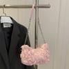 Bag Women's New Pearl Mesh Flower Handbag High-end Luxury Dress Dinner Bag Temperament Women's Bag