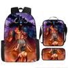 Animation ONE PIECE schoolbag three-piece play peripheral backpack large capacity middle school student outdoor campus computer bag