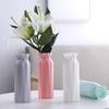 Modern Minimalist Colored Plastic Vase for Home and Dining Table Decor with Dried Flowers