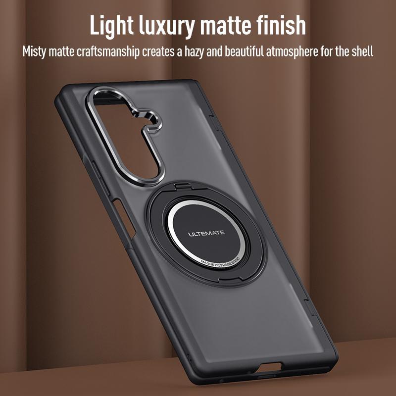 Matný matný kryt pro Samsung Galaxy Z Fold8 Ultra/Fold 8 Ultra/360° otočný magnetický držák Řemínek na ruku S krytem na skleněnou obrazovku