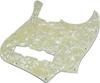 Genuine Fender Standard Jazz Bass 10 White for Fender Mexico and USA Jazz Basses Pickguard, Holes, Pearl, 4-Ply, (Product Code 992170000).