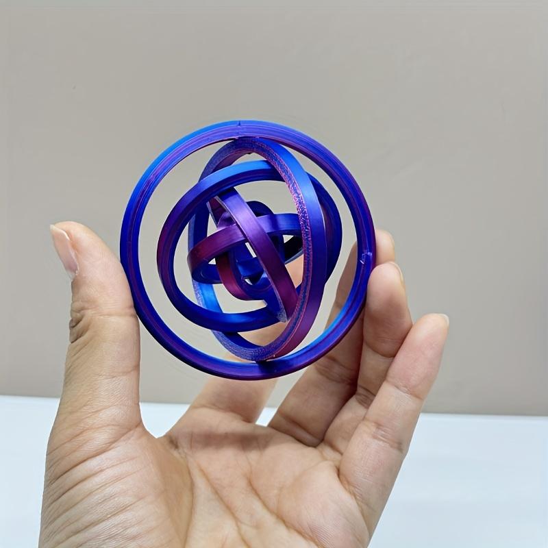 

3D Printed Rotating Ring - Plastic Product for Office, Portable Compact Design, Ages 14+ Adult Gift,, Vibrant Colors, Durable Construction
