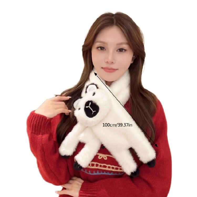 Winter Shawl Warm Scarf Thick Neck Warmer Stylish Adult Cartoon Scarf Neckwear