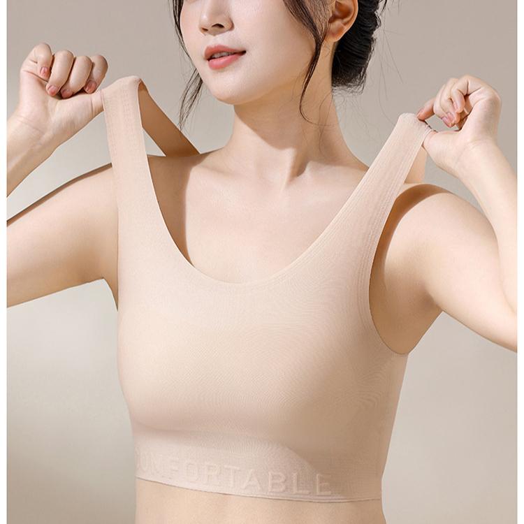 Seamless Lingerie for Women Comfortable Chest Hugging and Breast Cinching Vest Bra Push Up Bra