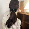 Retro Rhinestone Velvet Bow Hair Tie with A High-end Look, High Hair Band and Ponytail Headwear