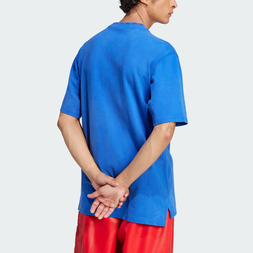 Adidas Originals EQT SS25 Vintage Wash Series Nautical Sports Fashion Crew Neck Short Sleeve T-Shirt Men T-Shirts Blue JD0653