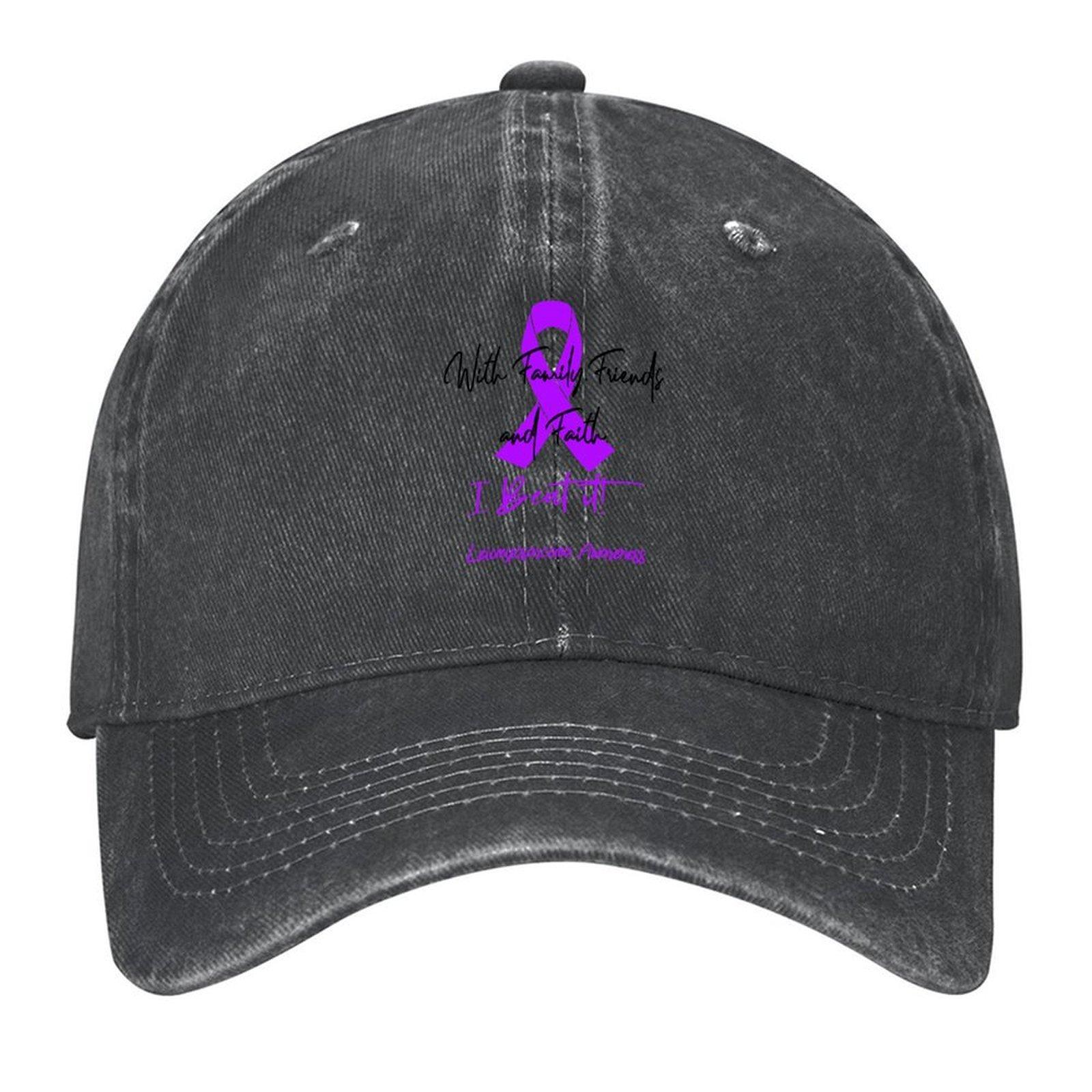 

2026 Leiomyosarcoma Warrior - With Family, Friends, And Faith - I BEAT IT! Baseball Cap Cute New In Hat Sun Hats For Women Men s