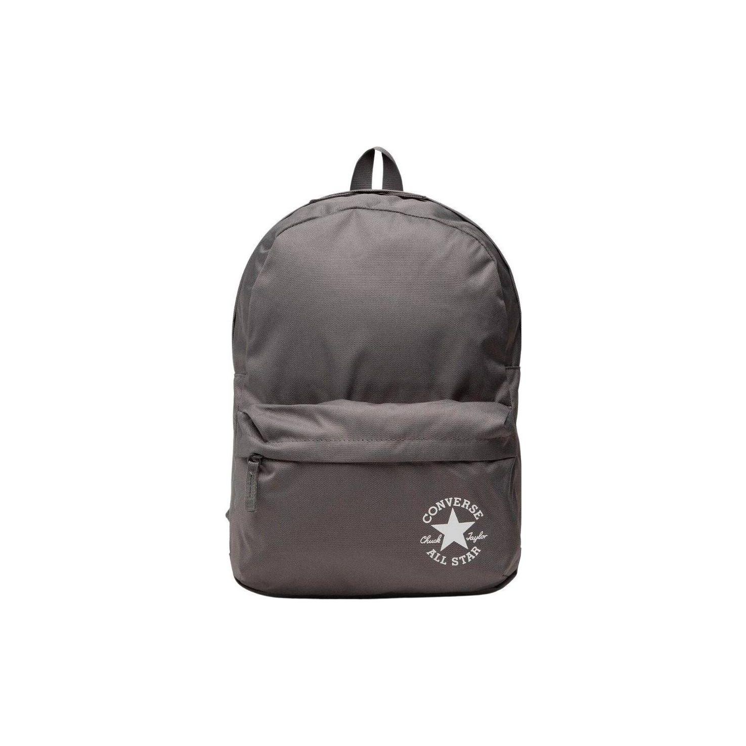 Converse Speed 3 New Simple Casual Zipper Backpack Unisex Backpack Gray 10023811-A05 Gray