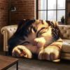 Cute Cat Kitten Cartoon Flannel Blanket Soft Warm Blanket Throw Blanket for Bedroom Living Room Bed Travel Camping Picnic Gift