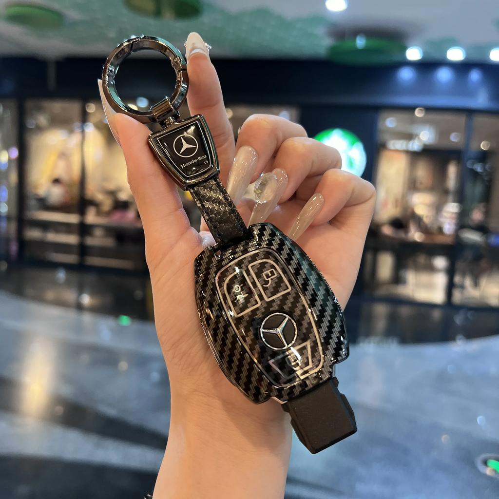 Key Fob Cover For Mercedes Benz A B C E S Class W204 W205 W212 W213 W176 GLC MAYBACH Keyless Soft Case uij8