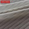 1PC Nuan Series Fabric Upgrade Solid Color Stripe White Tulle Curtain Warm Sheer for Bedroom Living Home Window Decoration