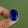 Faceted Blue Sapphire Ring 925 Sterling Silver Ring Gemstone Ring Handmade Ring Healing Stone Jewelry Gifts For Women Available In Ring Size