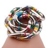 European and American men's personalized snake necklace 5mm white K iron-plated curved flexible random shape cool snake chain