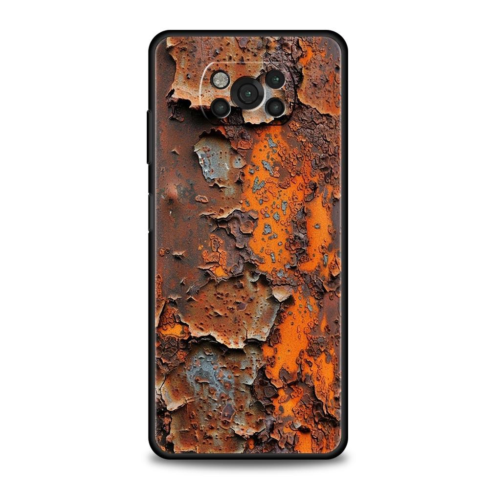 Vintage Industrial Style Rusty Phone Case Cover  for Xiaomi Poco F7 Ultra F6 F5 F4 F3 X6 X5 X4 X3 NFC C51 C55 M4 GT 5G Soft TPU