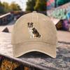 pc Casual Fashion Australian Shepherd Print Washed Baseball Cap Premium Versatile Outdoor Accessory Unisex Duckbill Hat Suitabl