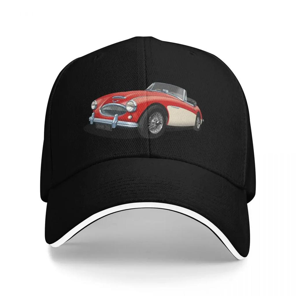 Austin Healey 3000 Mk3 in Tartan Red and white Baseball Cap Thermal Visor Beach Bag Mountaineering Anime Caps For Women Unisex's
