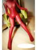 Glänzender Separater Finger Zeh Bodystocking Penis Hülle Offener Schritt Bodysuit Strumpfhosen Zentai Angenäht Transparent Sexy Dessous