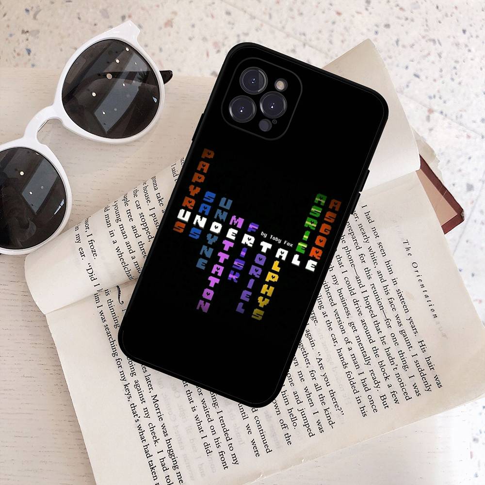 U-Undertale Game Phone Case For IPhone 17 Air 16 15 14 Plus 13 12 Mini 11 Pro Max Black Cover