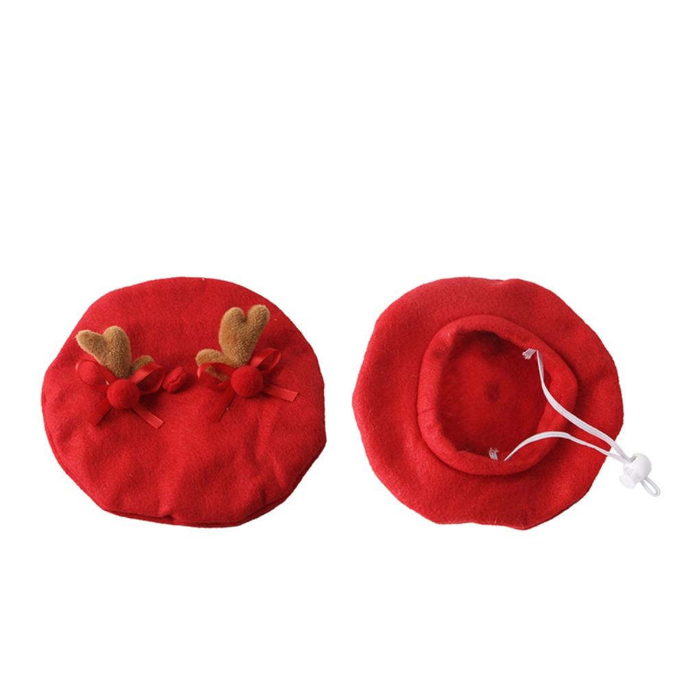 Weihnachts-Haustierhut Katze Hund Niedliche Geweihe Barett Dekorative Accessoires Haustierbedarf