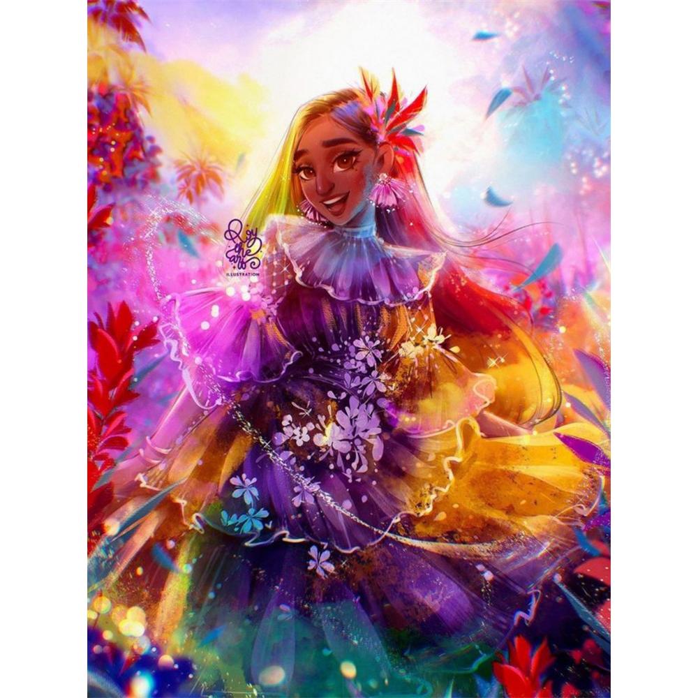 

Disney Diamond Painting Isabella in A Magical House Cute Cartoon Cross Stitch Set Creative Sewing Mosaic 5D DIY Home Decor Round 20x30cm