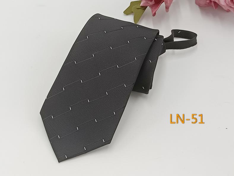 

Мужской профессиональный полосатый жаккардовый галстук на молнии (7см) - Окрашенная пряжа и легко растягивающаяся