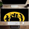 Zombie Family Silhouette Large Gaming Mouse Pad Nonslip Rubber Base Waterproof Desk Mat For Office Pc Laptop