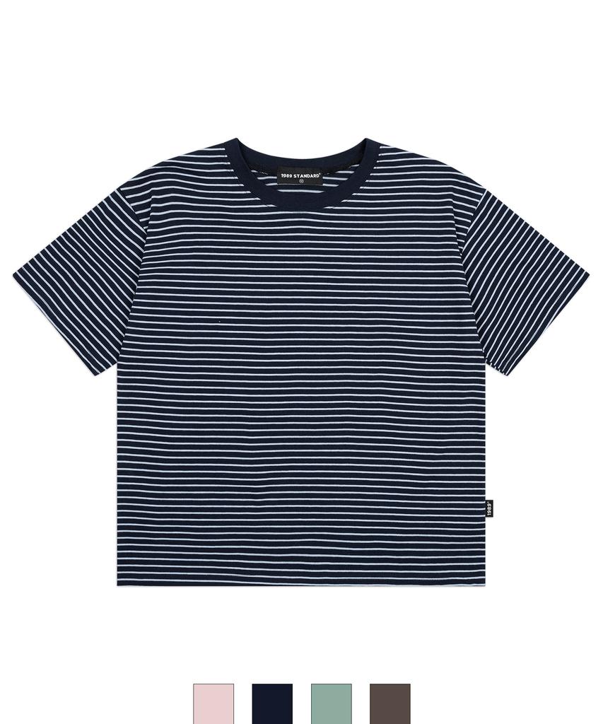 1989STANDARD Retro Stripe Crop Short Sleeve (Jtosts-0002)