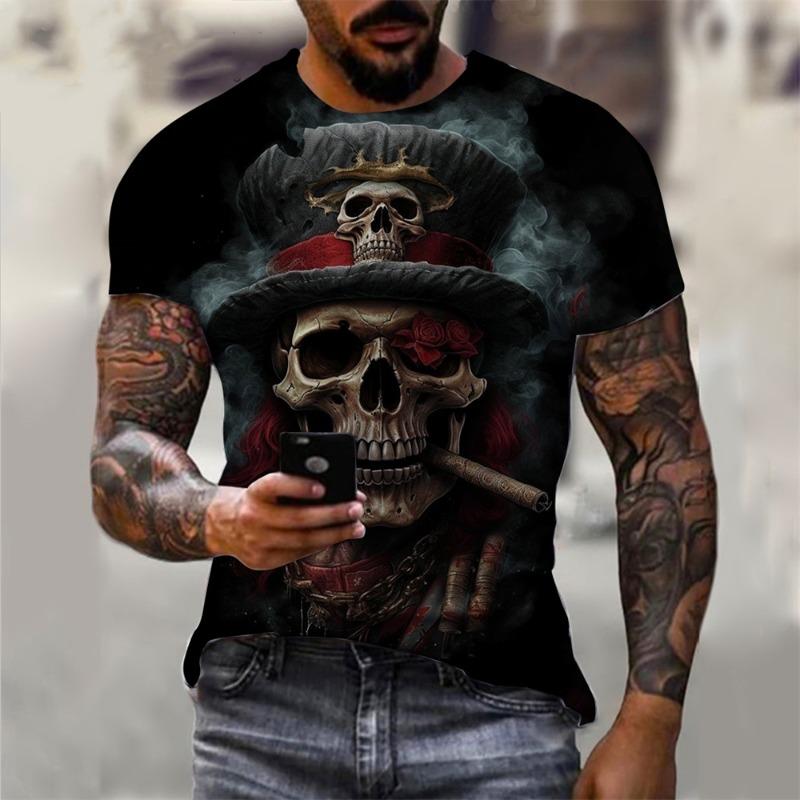 3D Printed Cool Sword Girl T-Shirt For Men Retro Dragon Pattern Tees Summer Casual O-Neck Short Sleeve Tops Street Tee Shirts