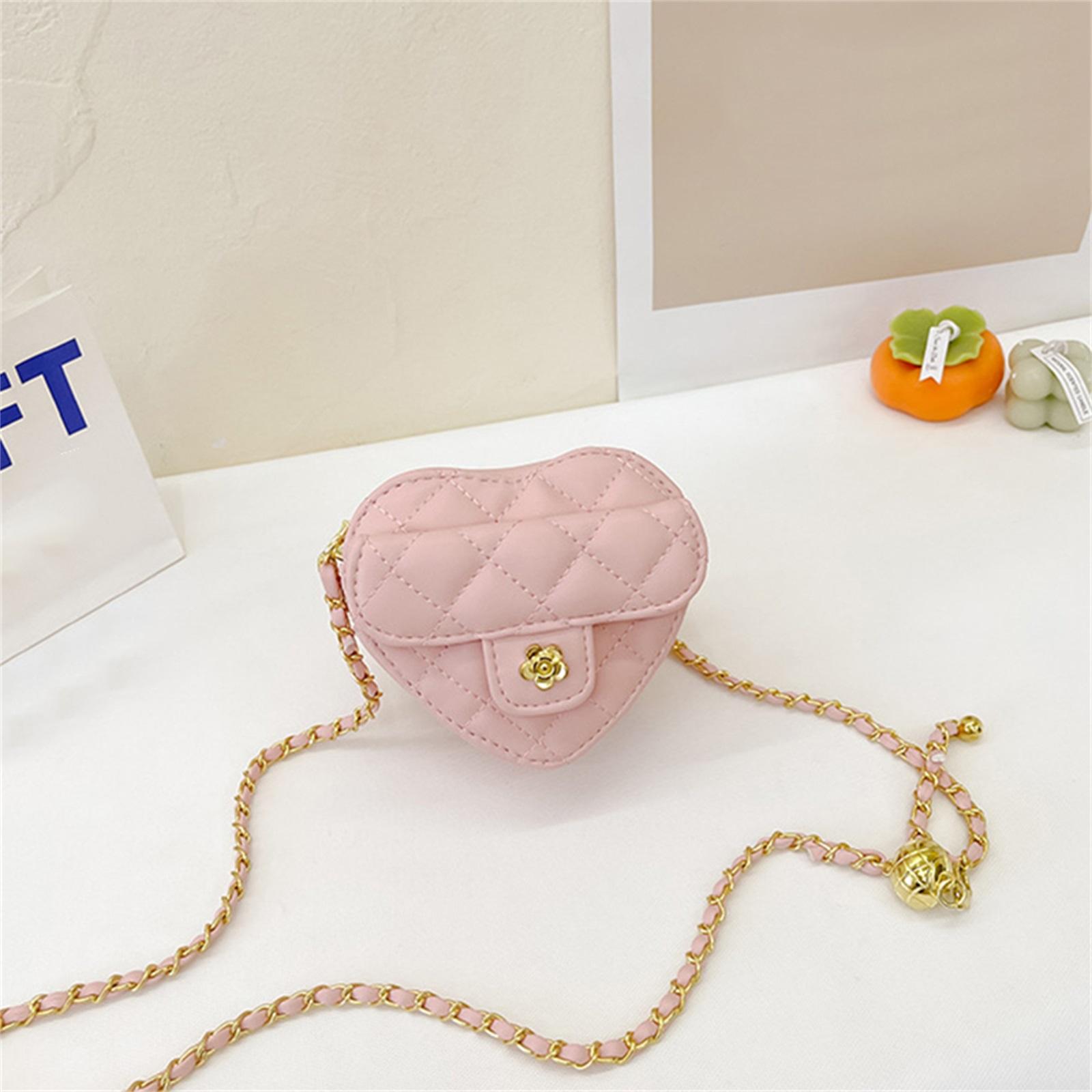 Очаровательная симпатичная мини-сумочка в форме сердца из искусственной кожи с ремешком — фото 4