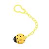 Cute Ladybug Baby Feeding Nipple Pacifier Clip Dummy Chain Drop-Resistant Holder
