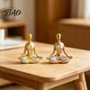 Living Room Yoga Decor Meditation Lady Statue, Modern Pose Women Figurine, Zen Hand-carved Figure Female Sculpture for Office, Room, Desktop