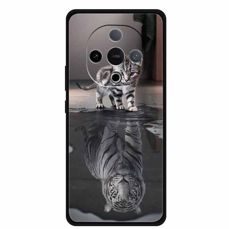 For Vivo Y300 Case 6.77” Wolf Lion Tiger Cat Capa Silicone TPU Soft Back Cover Black Cases For Vivo Y300C Case Shockproof Shell