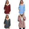 Gezellige Dames Warm Teddybeer Pluizige Jas met Capuchon Kunstbont Fleece Jas Bovenkleding Voor Ultiem Comfort