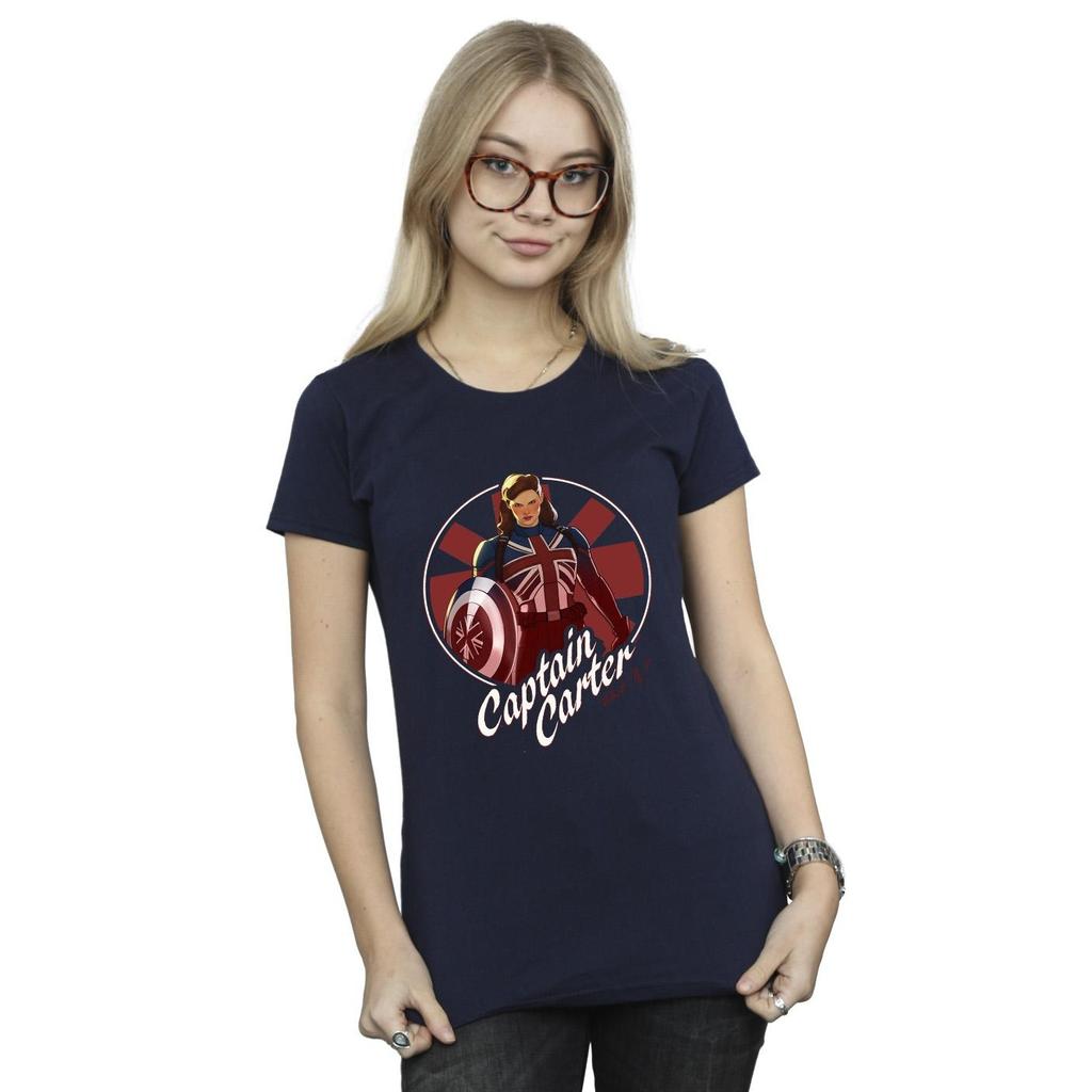 Marvel Womens/Ladies What If Captain Carter Cotton T-Shirt