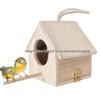 Outdoor Wooden Bird Breeding Box Nest - Real Wood Garden Shelter for Birds