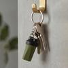 Shaker Cup Keychain Portable 3D Printed Workout Keychain with Metal Ring Bags Gym Backpack Pendant Mini Fitness Accessory