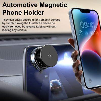 Phone Holder High Stability Anti-Shake Easy Installation Suction Cup Strong Magnetic Adsorption Bracket Car Phone Mount