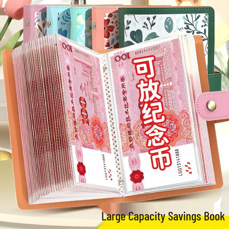 A6 Financial Organizer & Collectible Album Extra Large Capacity, Double Pocket
