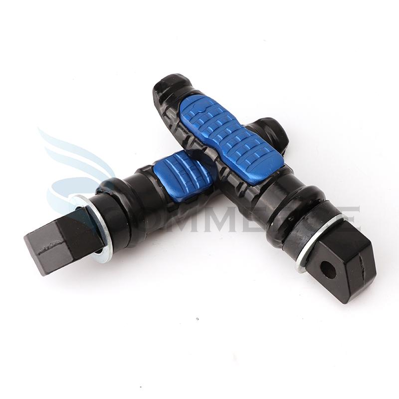 1 Pair Motorcycle Footrest Universal Footpegs Motorcycle Rear Passenger Motorbike Pedal Scooter Modification Accessories синий