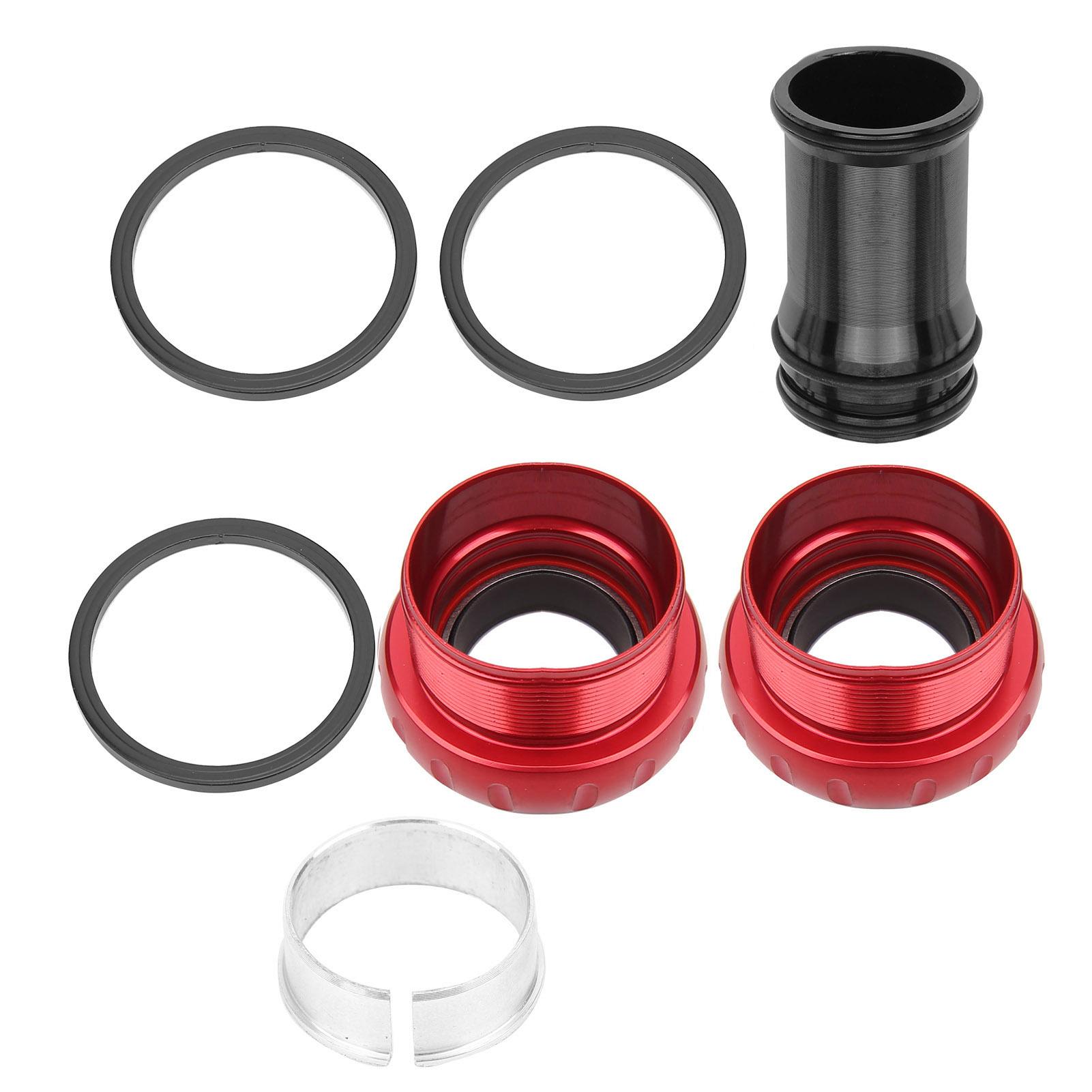 GUB Mountain Bike Aluminum Alloy Ceramic Hollow Integral Bottom Bracket Crankset Bearing красный