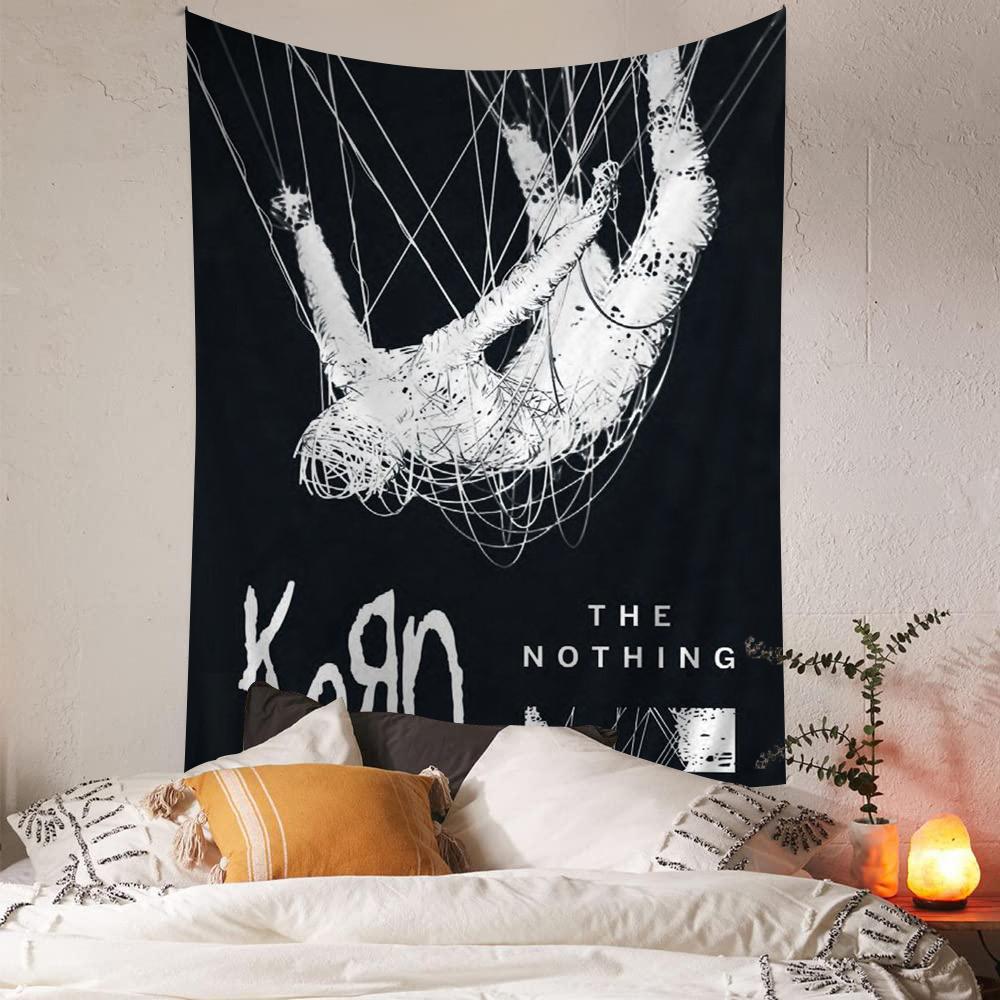 Korn Rock Band Music DIY Wall Tapestry Art Science Fiction Room Home Decor Wall Art Decor
