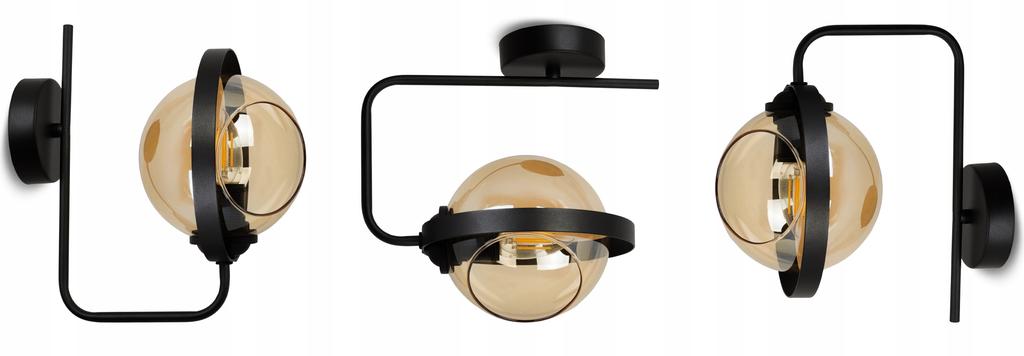 MODERN HONEY GLASS RING WALL LAMP