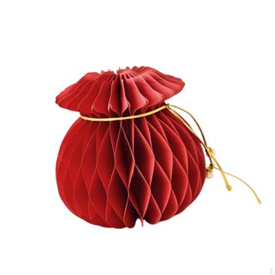 Chinese Year Decoration Hanging Ornament Red Paper Lantern Spring Festival Decor for Cabinet