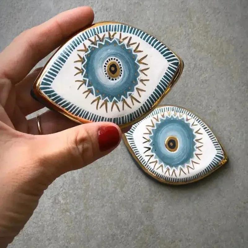 Wall Decoration Easy To Install Wall Hanging Wall-mounted Decorative Turkish Greek Blue Wall Hanging Evil Eye Pendant