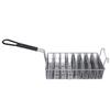 Taco Shell Fryer Holds 8 Shells Front Hook Safety Long Handle Stainless Steel U Shape Taco Fryer Holder Rack