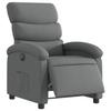 VidaXL Fauteuil inclinable électrique Gris foncé Tissu, fauteuil électrique pour personnes âgées, fauteuil inclinable, 3203955